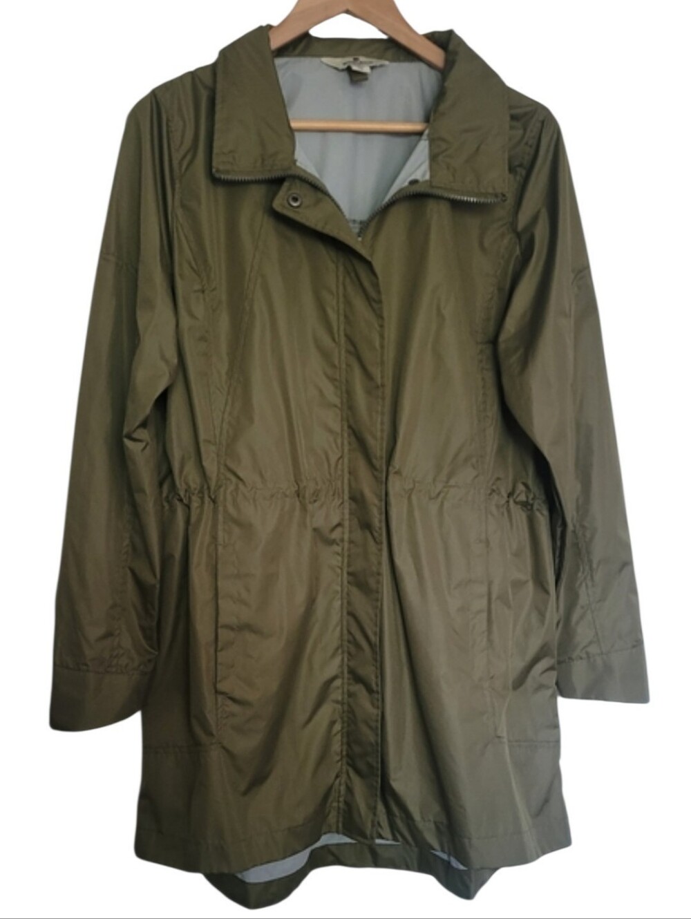 Woolrich Green Lightweight Hooded Coat / Jacket
